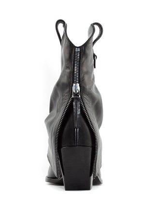 Black leather ankle boot ELENA IACHI | E3891NERO